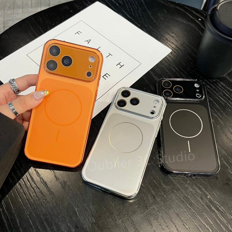 เคสแม่เหล็กคุณภาพสูงหรูหรา AG เปลี่ยนเป็น iPhone17 สำหรับ ไอโฟน iPhone 17 16 15 14 13 12 Pro Max ไอโ