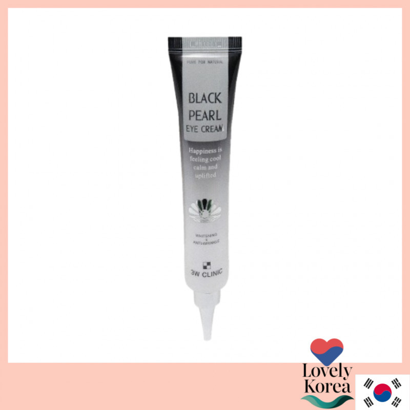 [3W CLINIC] Black Pearl Eye Cream 40ml – Brightening Eye Cream for Dark Circles, Fine Lines & Dull U