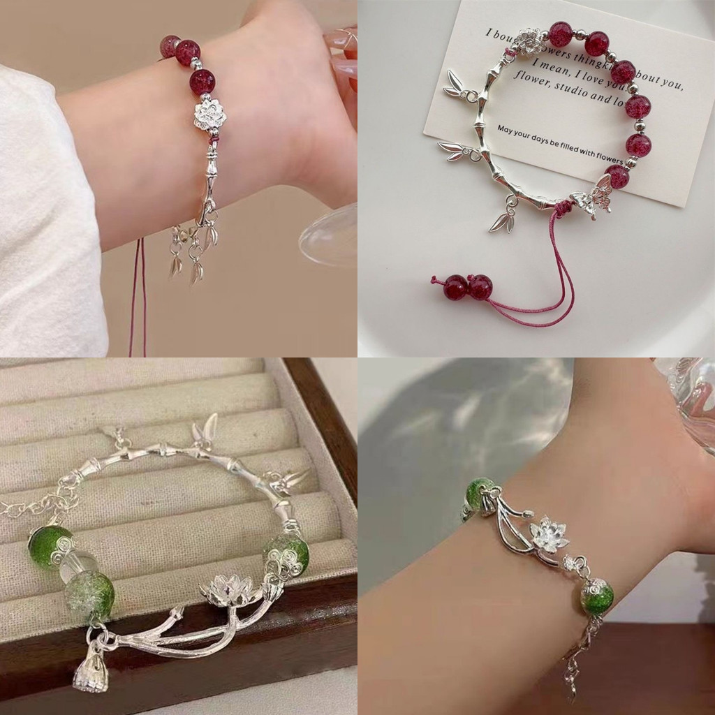 Nemo store #BRL-18/BRL-19/BRL-20/BRL-21 สร้อยข้อมือ กำไรข้อมืด สไตล์สาวจีน สีสดใส