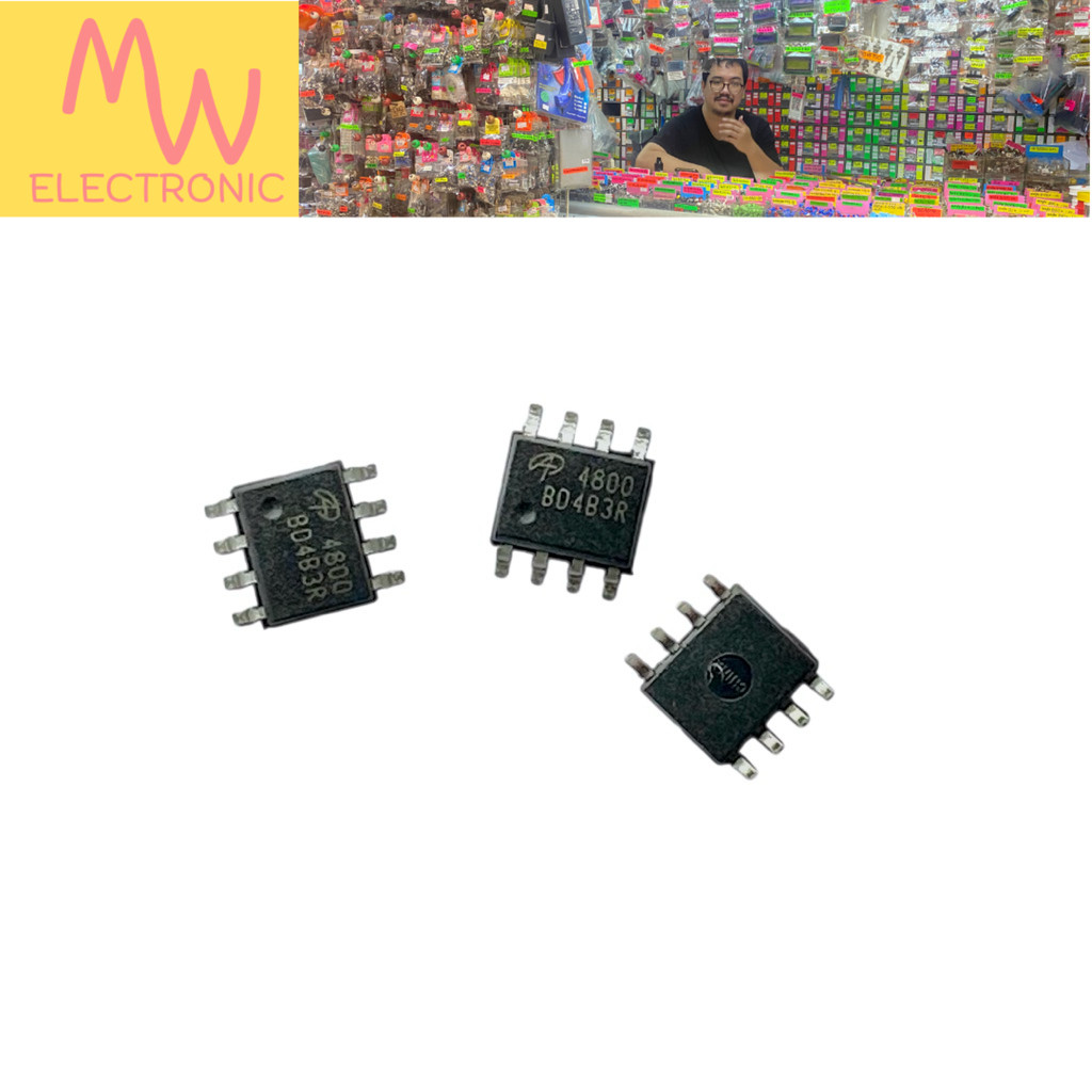 Mosfet AO4800 (ราคาต่อ 1ชิ้น) N-Channal 30V 6.9A SMD 8ขา  มีสินค้าพร้อมส่งในไทย