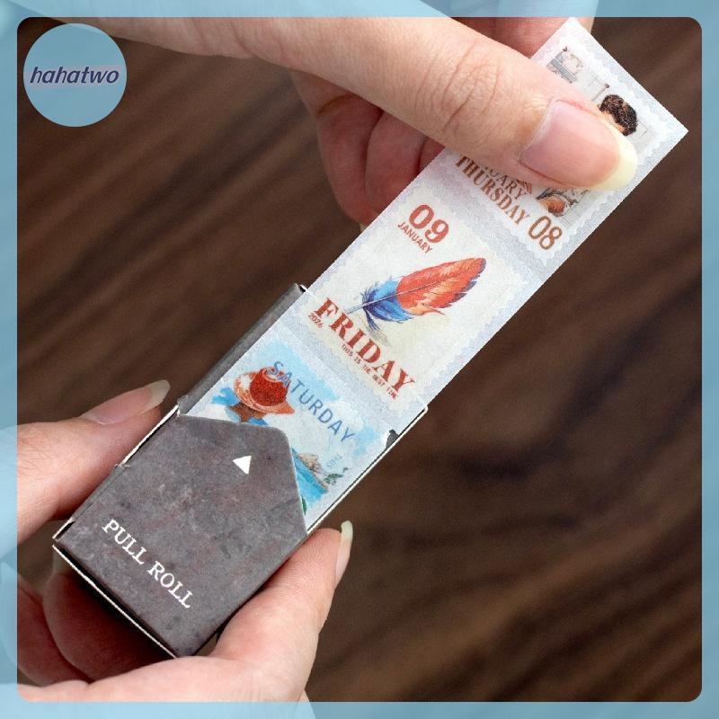 Ha Journal GO 365pcs Vintage 365 วันชีวิตทุกวัน Washi สติกเกอร์เทปสําหรับ Collage Junk Journal Plann