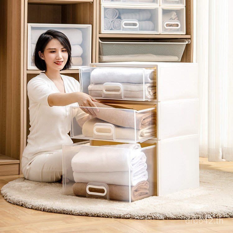 กล่องเก็บของเดสก์ท็อปชุดชั้นในสํานักงานกล่องเก็บเครื่องเขียนตู้เก็บวางซ้อนกันได้ลิ้นชัก Jubilee Tian