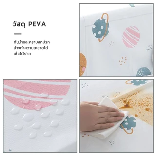 ผ้าคลุมตู้เย็น ล้างน้ำได้ กันฝุ่น กันน้ำ PEVA พร้อมช่องเก็บของด้านข้าง สองขนาด ที่คลุมตู้เย็น ฝาครอบตู้เย็นฝา