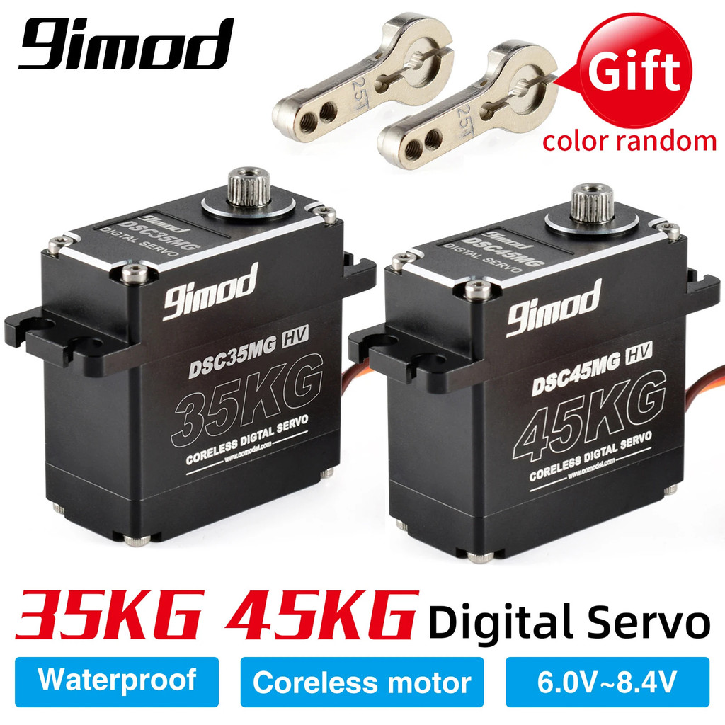 9imod กันน้ํา Servo 35 กก.45 กก.อลูมิเนียมดิจิตอลเกียร์โลหะ Hv Coreless Servo สําหรับ 1/8 1/10 Rc รถ