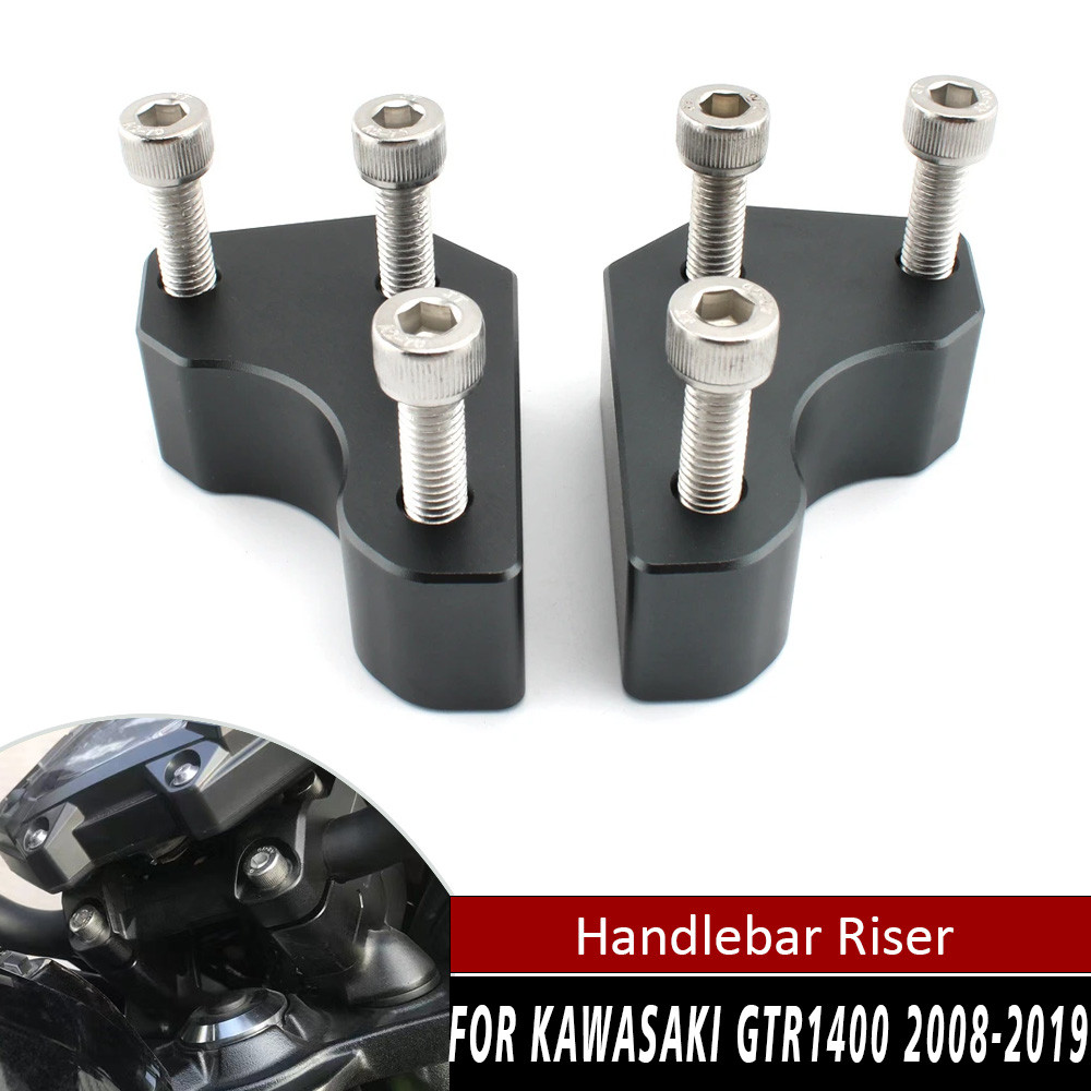 GTR1400 รถจักรยานยนต์ Handlebar Riser ความสูงอะแดปเตอร์ Mounts ชุดสําหรับ Kawasaki GTR 1400 ZG1400 C