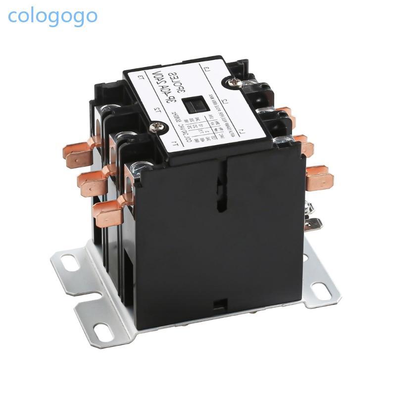 3 Poles 40A 220V Contactor Strong HVAC System Relays Brass Contacts Strong
