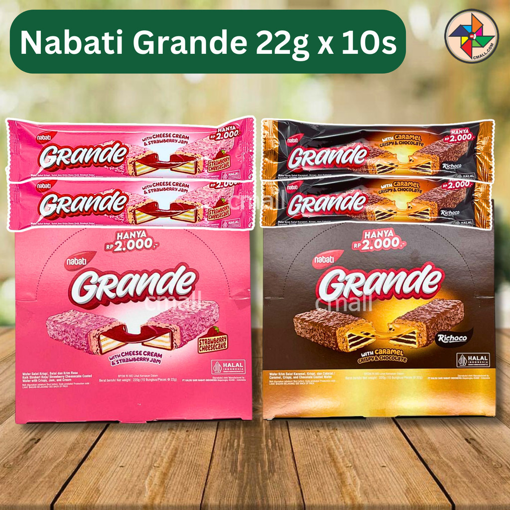 [HALAL] Nabati Grande Chocolate Wafer Treats 22g x 10s Smooth Creamm Filled Layers
