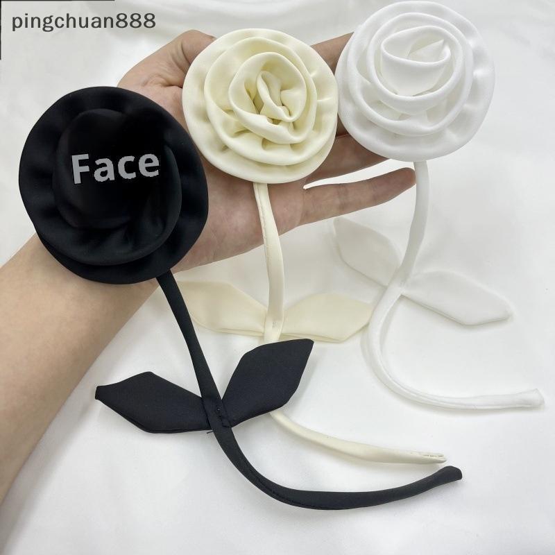 Pingchuan888 Rose Flower เข็มกลัด Pins Elegant Big Flower เข็มกลัดเครื่องประดับสําหรับผู้หญิงสาว Nic