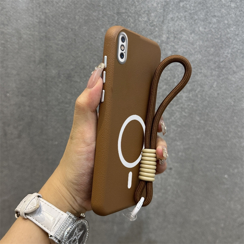 2 in 1 สําหรับ iphone xs iphone xr iphone xs max หนังซิลิโคนอ่อนนุ่มกันกระแทกพร้อมสายรัดข้อมือเคสโทร