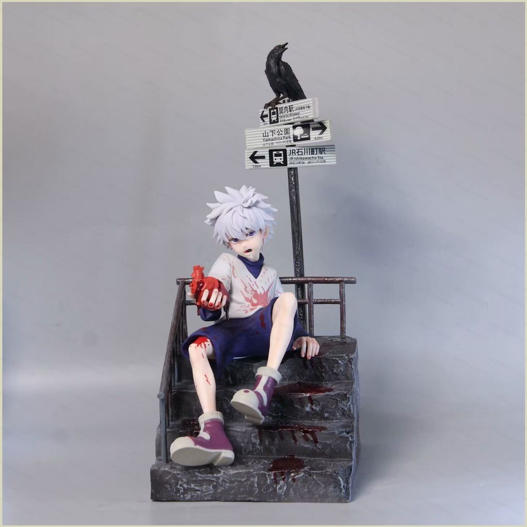 SC HUNTER HUNTER Action Figure Redstone Killua Zoldyck ตุ๊กตาของเล่นตกแต่งบ้านเครื่องประดับตกแต่งรถ