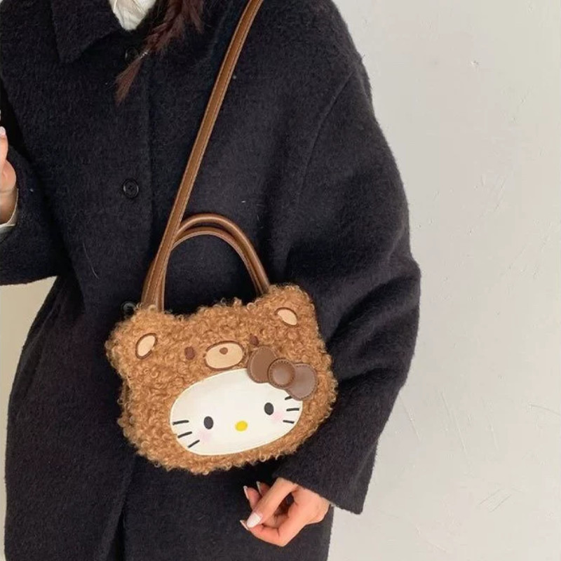 LHL BOUTIQUE  กระเป๋าถือ Hello Kitty น่ารักและเบา สไตล์แฟชั่นทันสมัย - รูปที่ 4