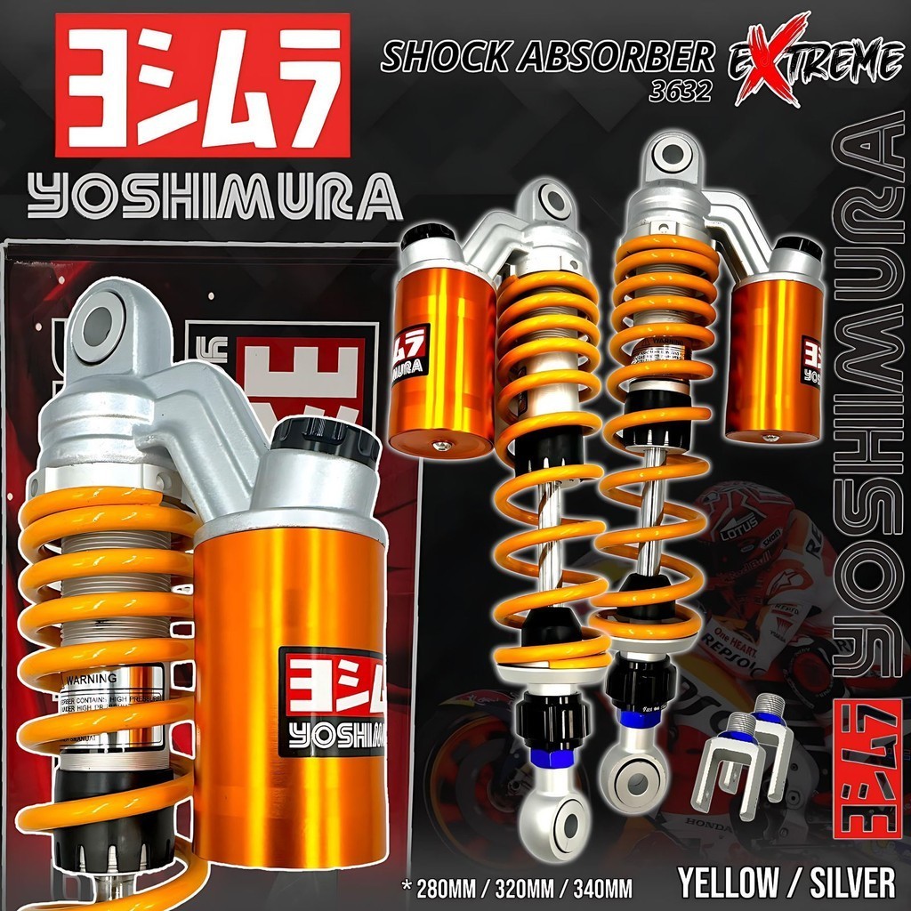 BM Shockbreaker Tube YOSHIMURA EXTREME DUAL SHOCK ขนาด 280mm / 320mm / 340mm