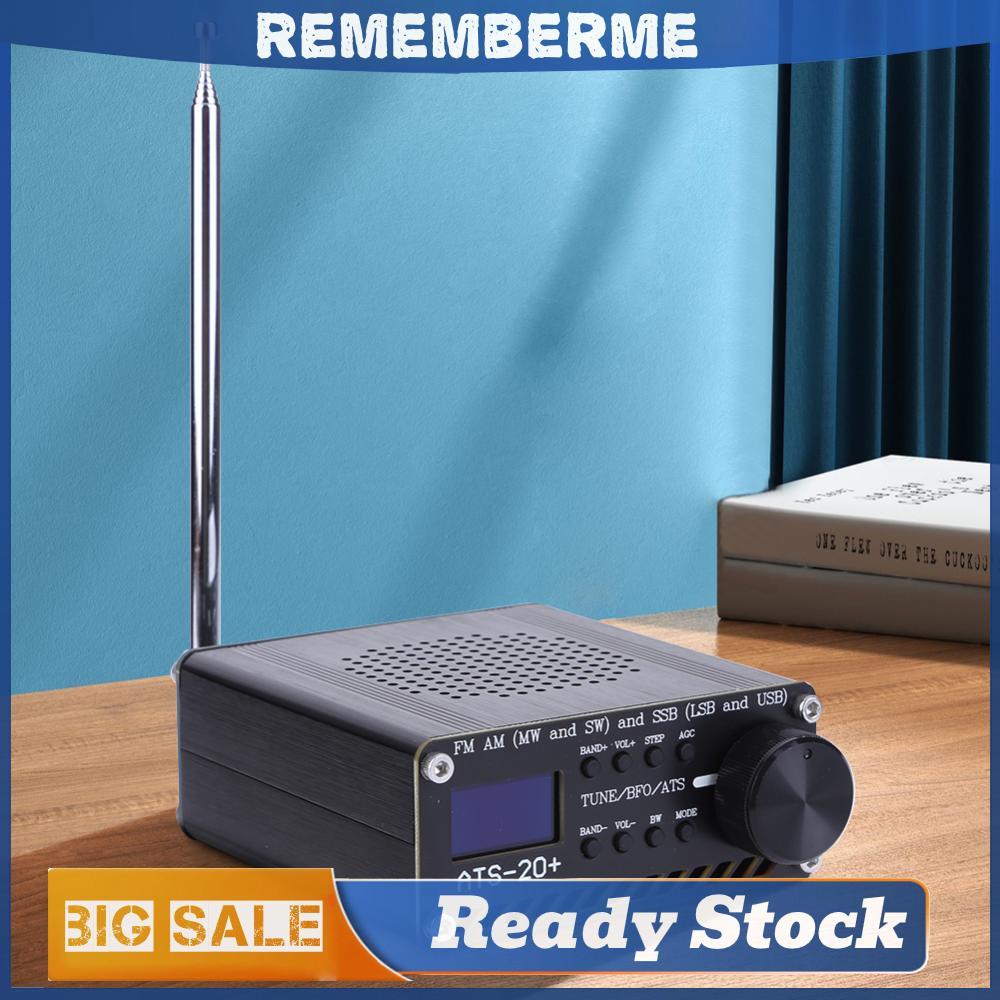 ATS-20+Si4732 เครื่องรับสัญญาณวิทยุทุกแบนด์ 0.96 นิ้วหน้าจอ OLED FM AM SSB Scanner