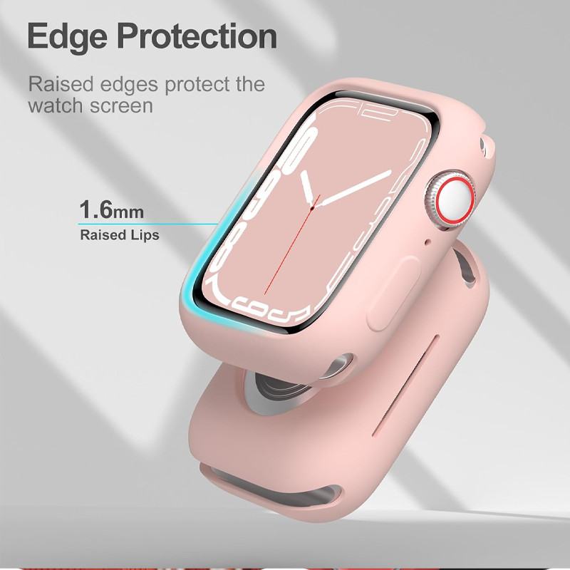 ฝาป้องกันหน้าจอซิลิโคนอ่อน for Apple Watch Ultra/SE 3 2 IWatch Series 11 10 9 8 7 6 5 4 3 2 1 49 46 45 44 42 41 40 38mm - รูปที่ 2