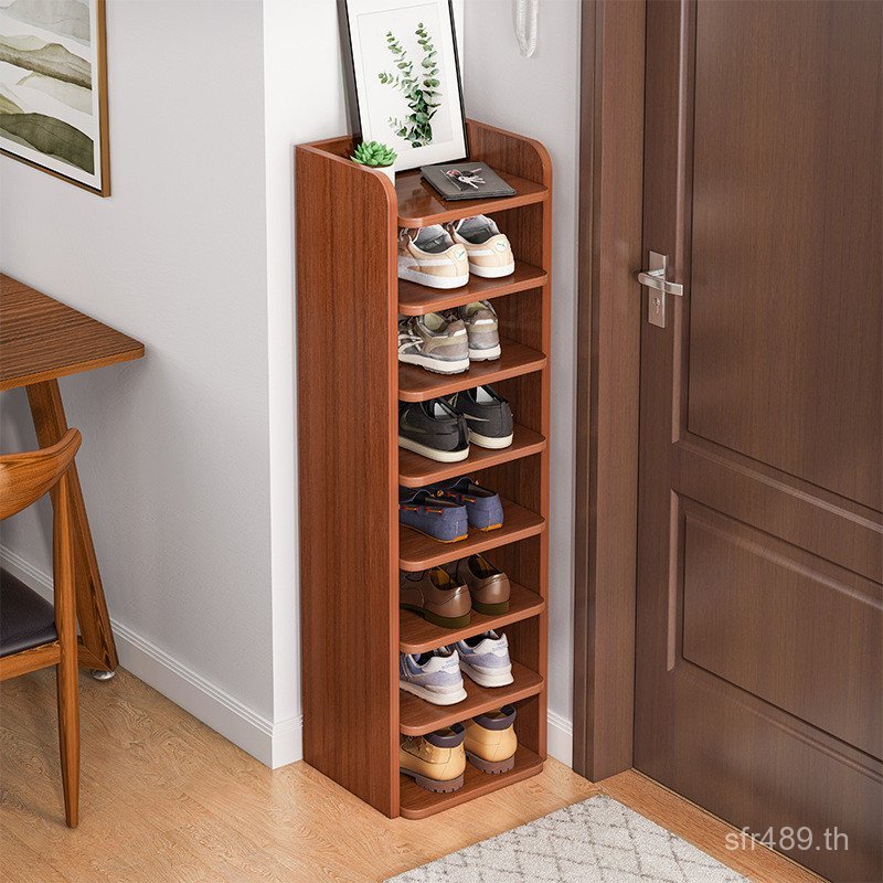 สไตล์ขายดี Entry Simple Household Storage ชั้นวางรองเท้าชั้นวางตู้รองเท้า Doorway เช่า House แคบสไตล