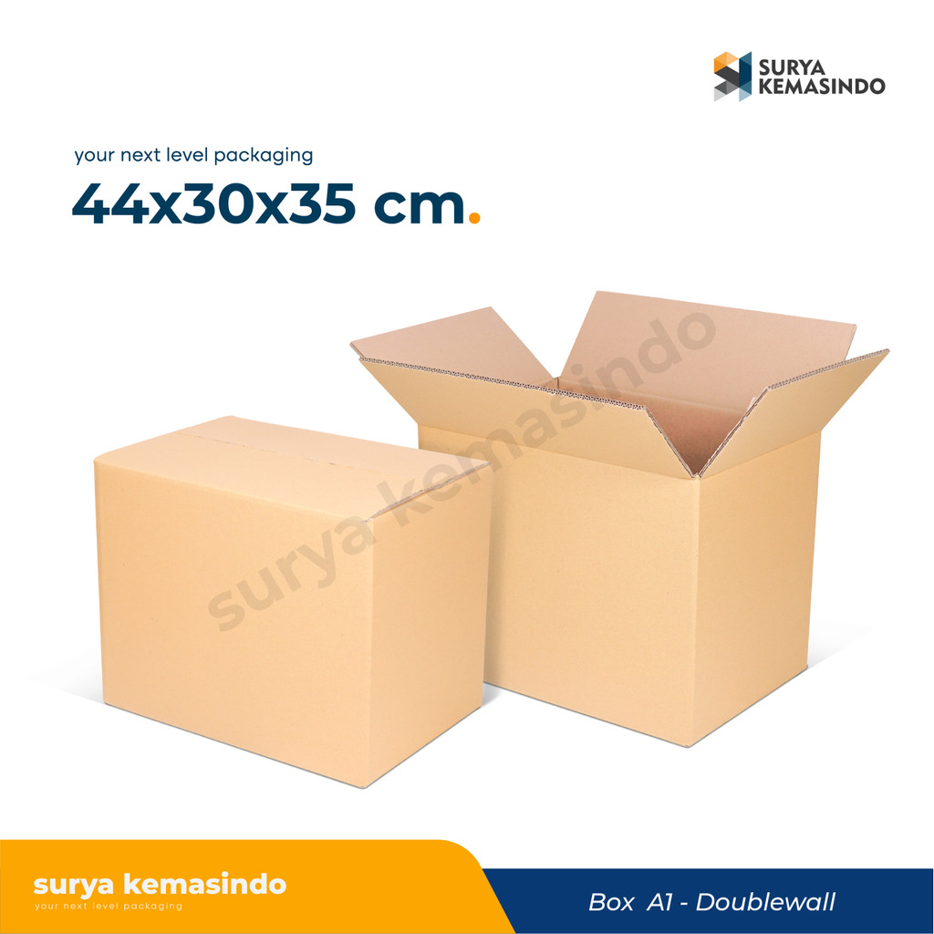กล่อง 44x30x35 ซม. ( ZAIN ) Doublewall/Cardboard/Packaging/Box/Packaging Box/Packaging Box/สูง 10/สู