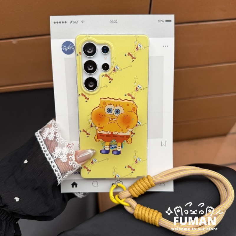 น่ารัก SpongeBob ขาตั้งเคสโทรศัพท์สําหรับ Vivo Y04 Y04S Y03 Y02 Y02s Y02A Y02T Y01 T4R T4X T2X T3 Li