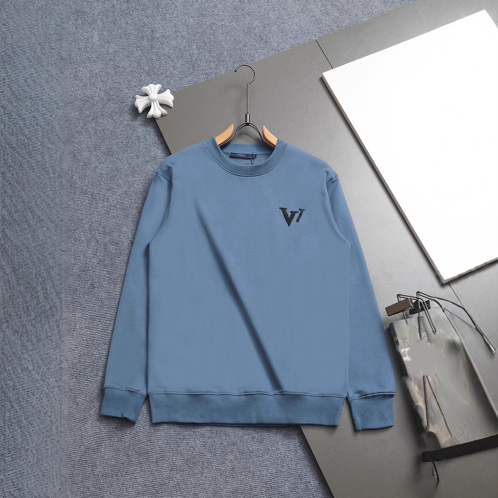 1: 1 Original Standard Real Shot,ฤดูใบไม้ร่วงฤดูหนาวสไตล์ใหม่หน้าอกSequined LetterปักTerryเสื้อกันหน