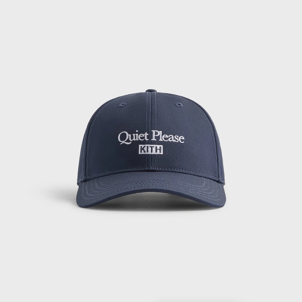Wilson Cotton Quiet Please Square Frame ข้อความพิมพ์ Minimalist เบสบอลหมวก Unisex น้ําหนักเบา Office