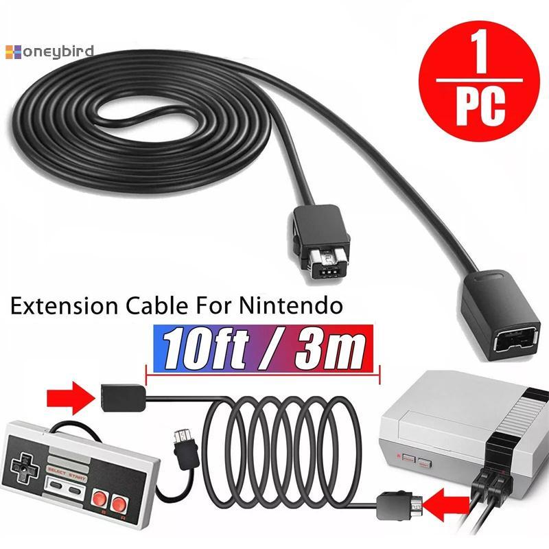 Honeybird 3M สายต่อเกม Extender สําหรับ Nintendo SNES Classic Mini Controller สําหรับ NES Wii Contro