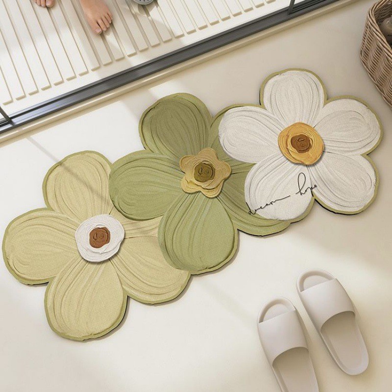 浴室 flower Bathroom Mat Mat Cushion Cushion Bathroom Bedroom Bedroom Bedroom Bedroom floor Mat Bathro