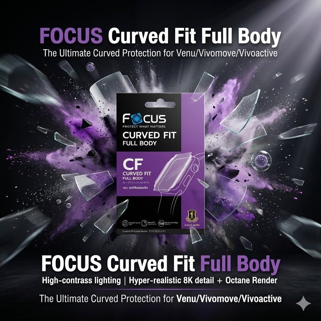 Focus Focus CF TPU Curved Fit ไม่มีฟิล์มหลัง ฟิล์มนิ่ม ฟิล์มกันรอยเต็มจอลงโค้ง