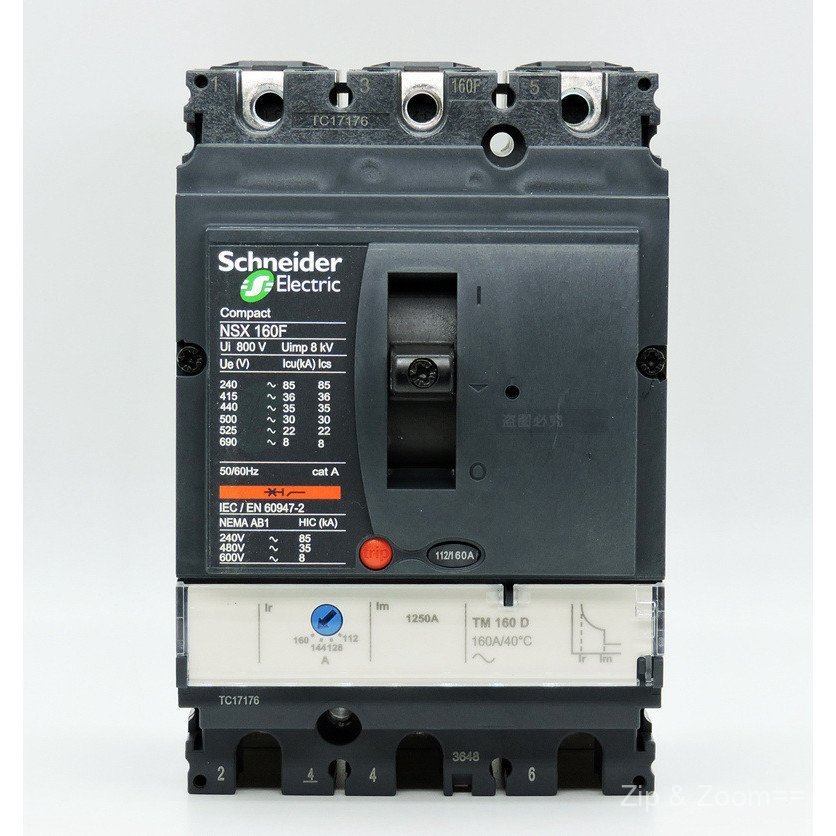 เบรกเกอร์เปลือกพลาสติกแท้ดั้งเดิม NSX100H 70KA 3P3D TM50D 429673