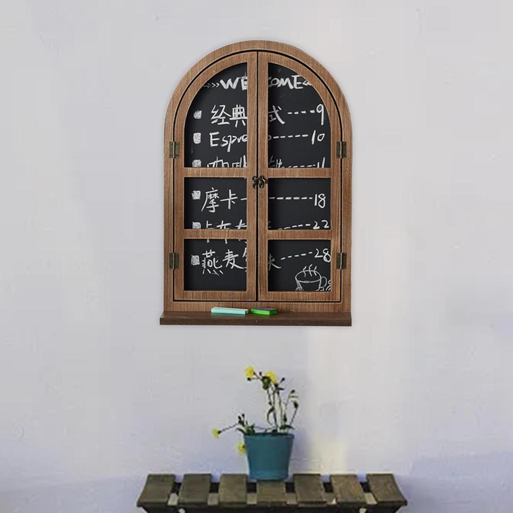 lszcx6ล ติดผนังตกแต่งกระดานดําสีน้ําตาลสําหรับกาแฟร้านอาหา รูปที่ 3