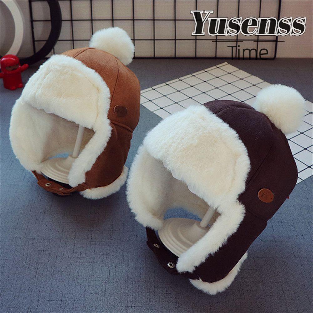YUSEN Ushanka Hat Baby Plush รัสเซียหนาขึ้นสําหรับ 6-24 เดือน
