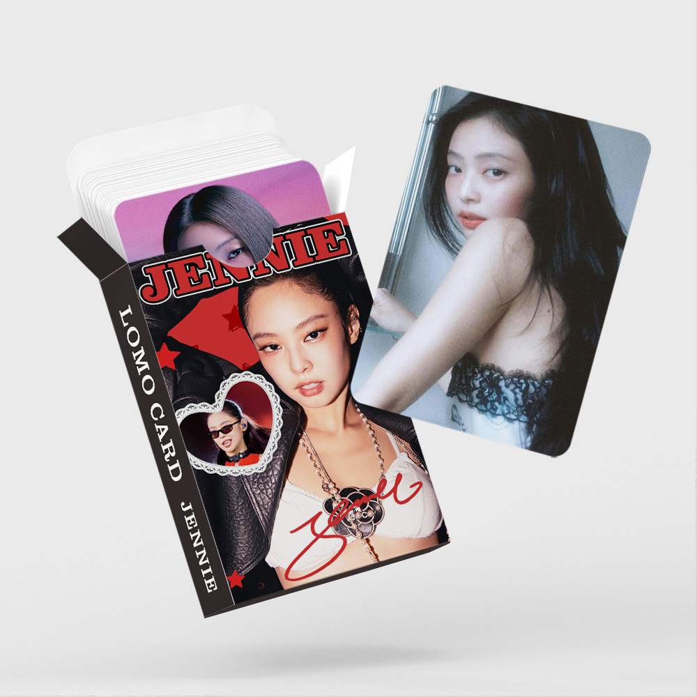 30pcs BP JENNIE DEADLINE World Tour Lomo การ์ดกระโดด DDU-DU BORN สีชมพู ALBUM KILL THIS LOVE โปสการ์