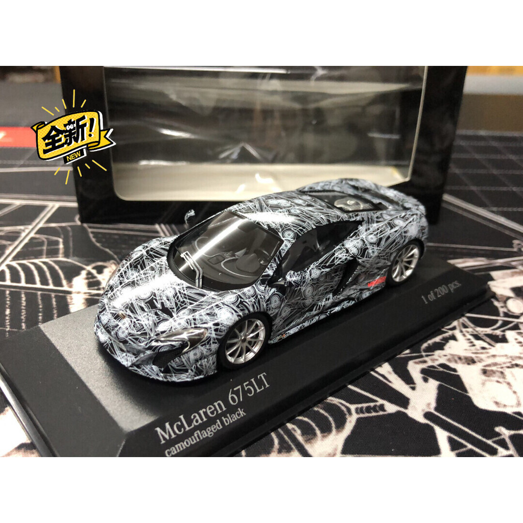 Minichamps 1: 43 McLaren 675LT Minichamps 1: 43 McLaren 675LT สีดํา/537154424 ((จํากัด200)เริ่มต้น เ