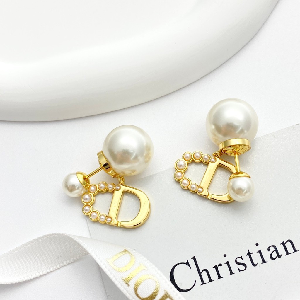 [Shopee Special Selection] ต่างหูห้อยลูกปัดคู่มุกดีไซน์หรูหรา ZJ3L fd9