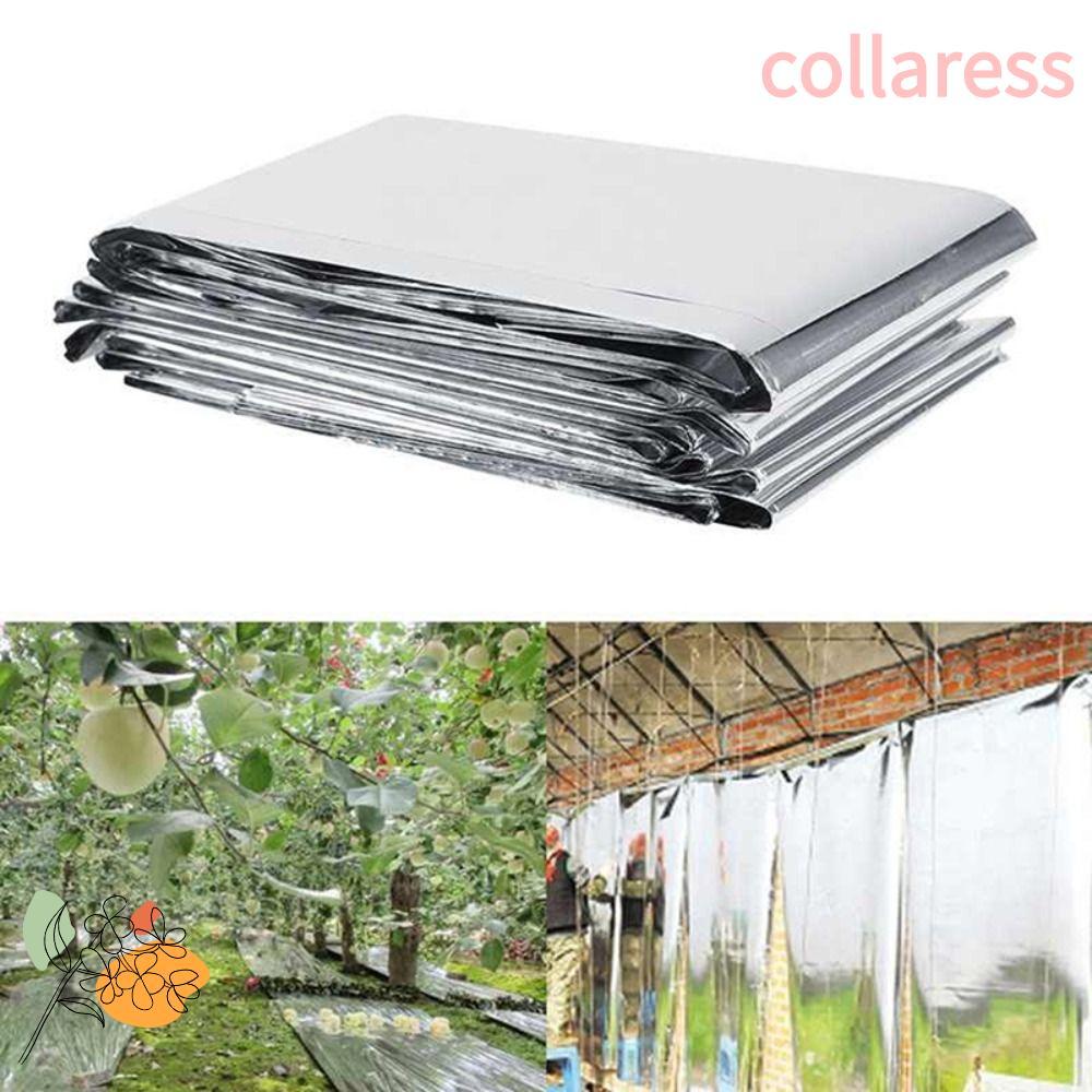 COLLARESS 1/2PCS ฟิล์มสะท้อนแสงสูง Hydroponic เพิ่มอุณหภูมิ Fruit Tree สะท้อนแสง Mylar, 210x130cm Sh