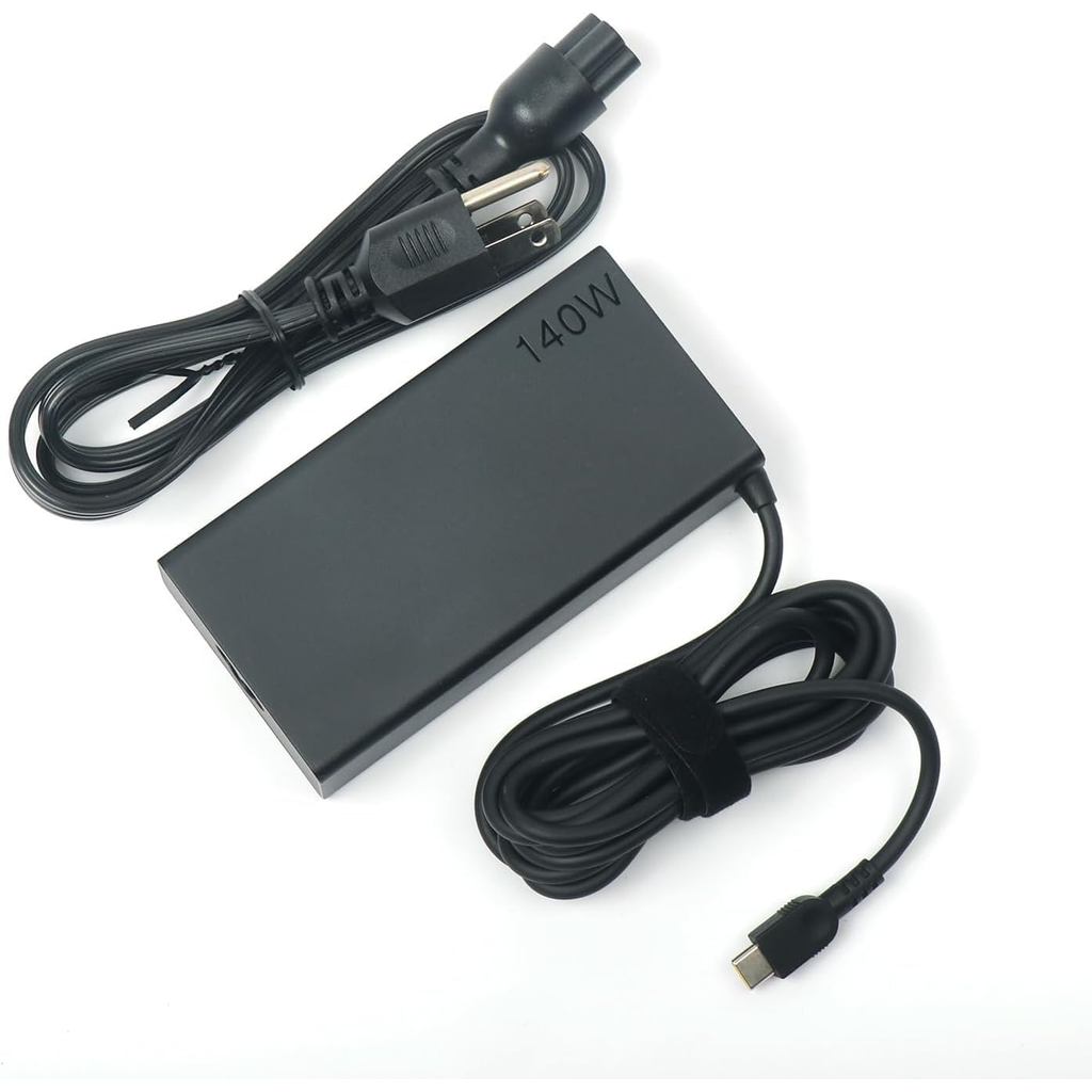 New Slim 140W Watt USB-C AC Charger Compatible with Lenovo Slim Pro 7 9, Yoga Pro 9 7 7i 9i, Legion 