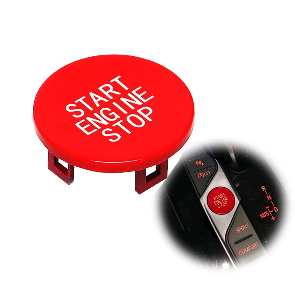 Angelguoguo Red Car Start Engine Stop Switch Ignition Button Replacement for BMW 1 2 3 4 8 X5 X6 X7 