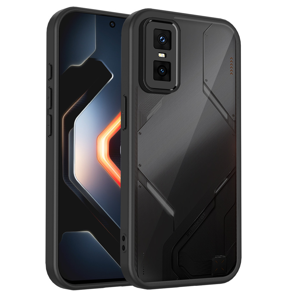 สําหรับ infinix GT 30 Pro 5G กรณีกึ่งโปร่งใส Hard Back Soft TPU Edge Silky-Matte กันกระแทก Slim บางฝาครอบ