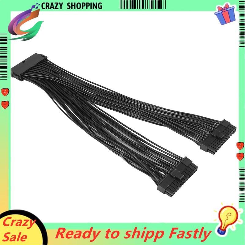 Dual PSU Power Supply 24-Pin ATX เมนบอร์ด Splitter Cable,24Pin(20+4) สําหรับ ATX เมนบอร์ดสายต่อ