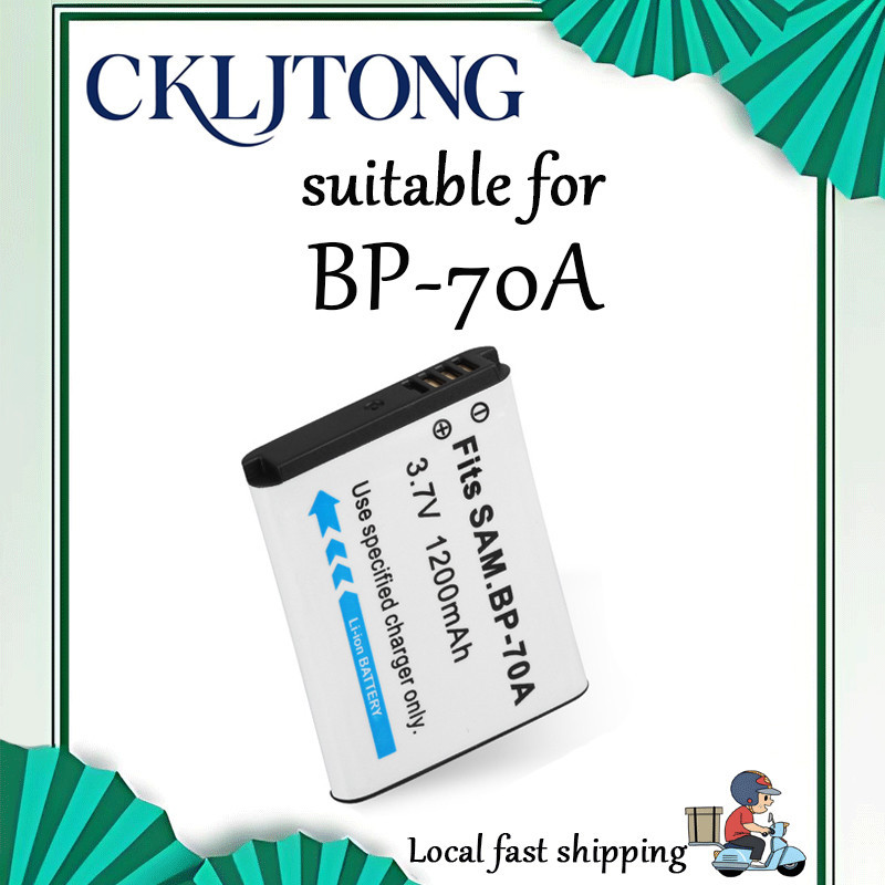 เหมาะสําหรับแบตเตอรี่กล้อง Samsung BP70A ES65 ES70 ES73 ES75 ES80 PL80 PL90 (CKLJTONG OEM电池)