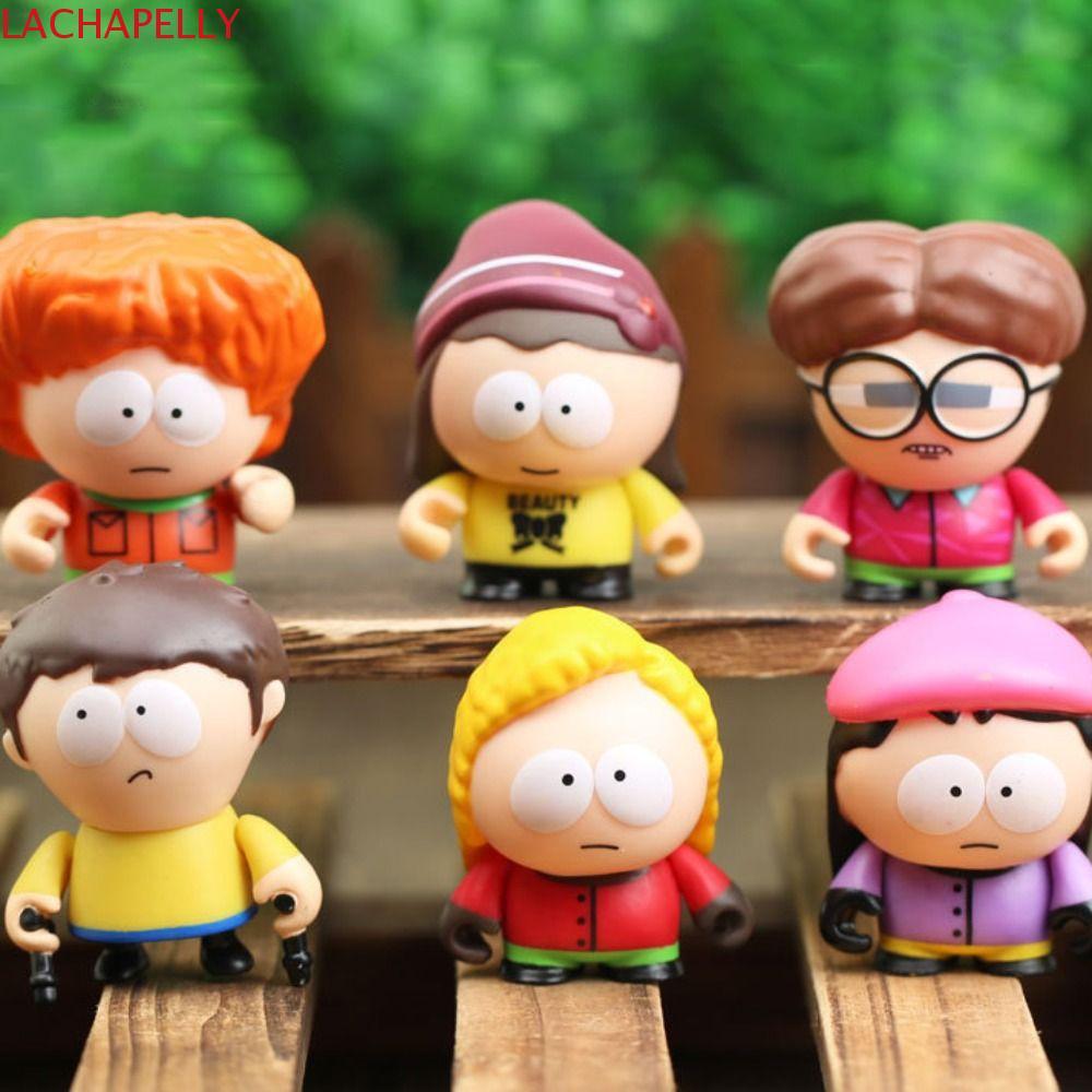 LACHAPELLY 6 ชิ้น/เซ็ต South Park รูปของเล่น,ออกแบบน่ารัก Stan Marsh South Park อะนิเมะ, Kenny McCor