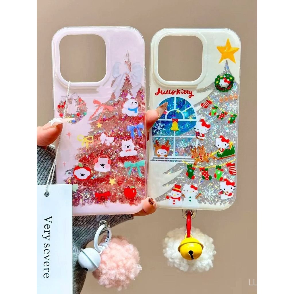 เคสโทรศัพท์เหมาะสําหรับiPhone 7 8 X XS XR XSMAX 11 12 13 14 15 16 17 Pro max Plus Air Christmas Tree