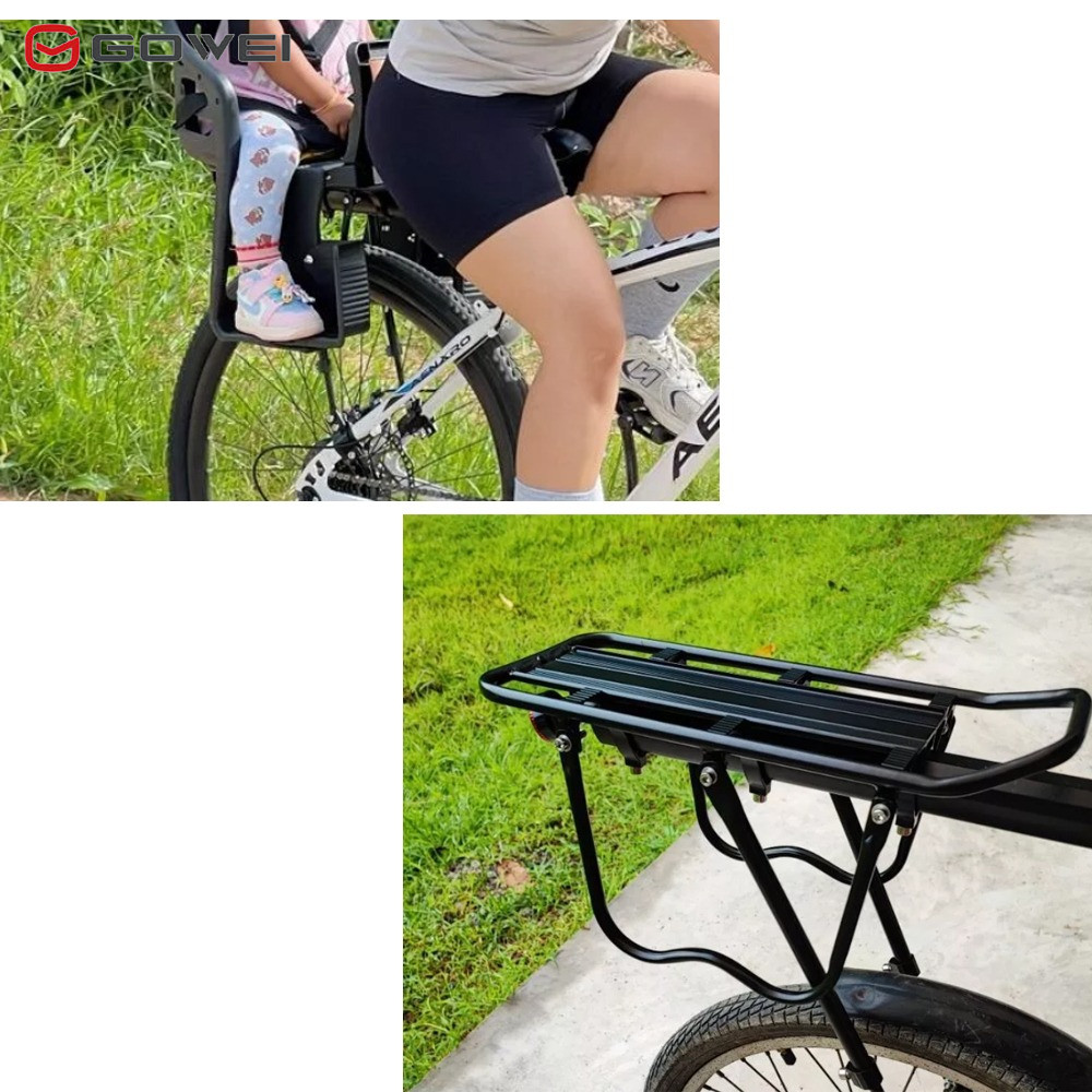 GOWEI ตะแกรงหลังจักรยาน แบบปลดเร็ว อลูมิเนียม ตะแกรงท้ายรถจักรยาน อาน เบาะหลังจักรยาน อุปกรณ์จักรยาน อลูมิเนียมแร๊คท้าย - รูปที่ 3