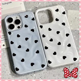 ความรัก จุดคลื่น เคสกรณีมือถือสำหรับไอโฟน17promax 16 15 13 ป้องกันการชนกัน For iPhone 15 14 12 16 Promax XS XR 7/8 Plus