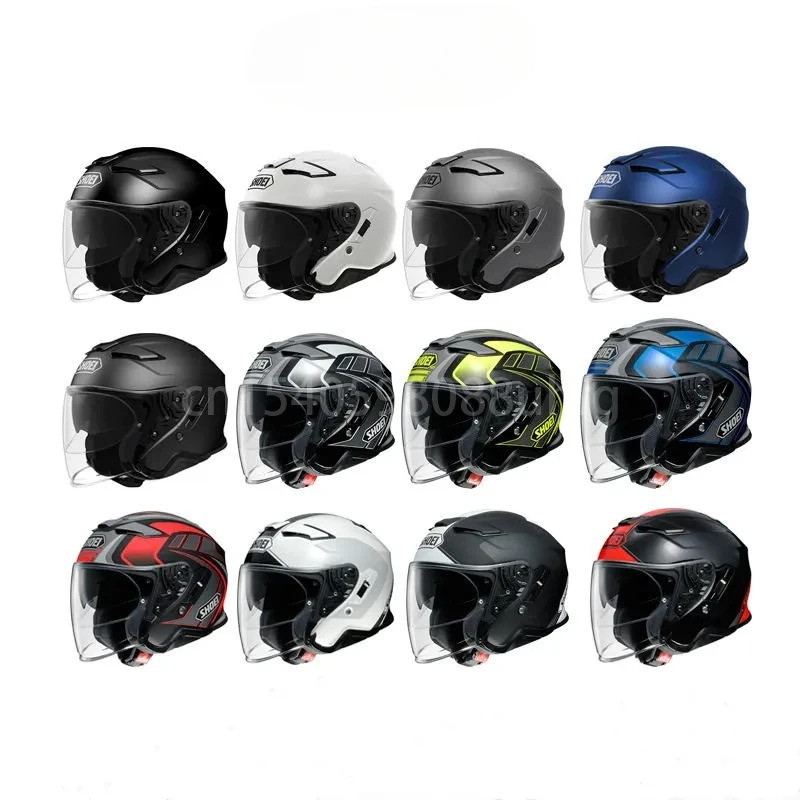 ReadyStockShoei J-Cruise II Jet Helmet 3/4 Open Face Helmet Men Women Dual Lenses Jet Retro Scooter Motorcycle Half Helmets – โปรปัง