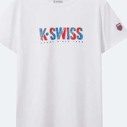 KSWISS Gasway เสื้อยืดพิมพ์ลายผ้าฝ้ายแท้ สำหรับทั้งผู้ชายและผู้หญิง