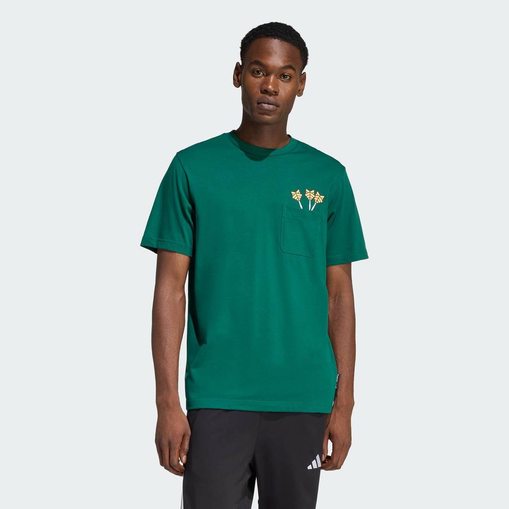 adidas ไลฟ์สไตล์ & เทนนิส เสื้อยืดพิมพ์ลาย NOVELTY DART ผู้ชาย สีเขียว JZ5042