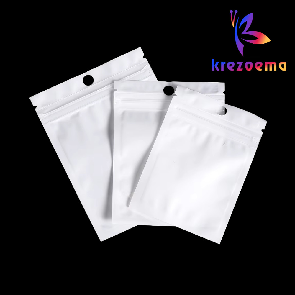 20 ชิ้น Ziplock ถุงพลาสติกอุปกรณ์เสริมบรรจุคลิป Ziplock กระเป๋าซิป Delkochoice