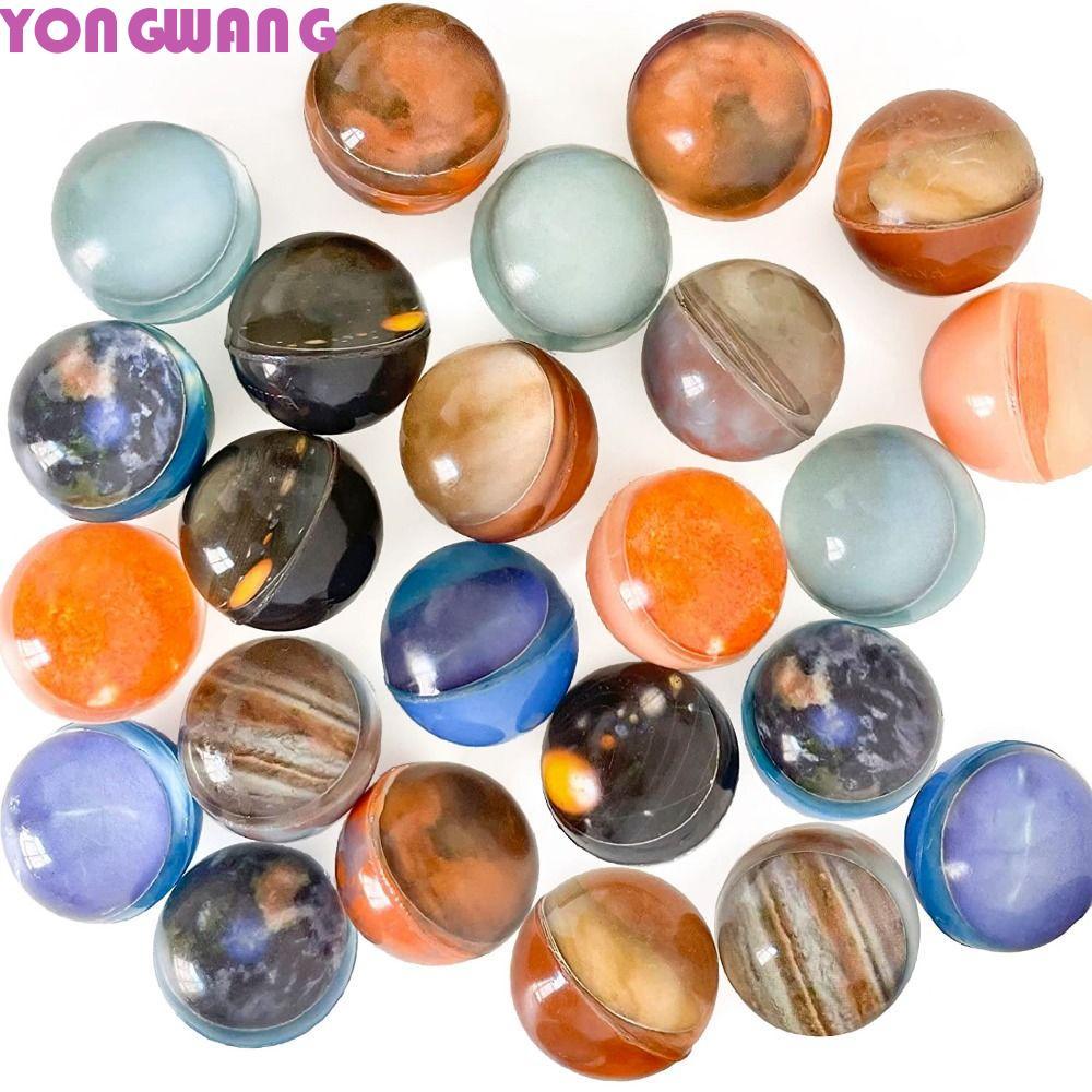 YONGWANG66HR 10pcs Solar System Planet Ball, Galaxy โฟม Space Planets Ball, Party Favors Bouncy Ball