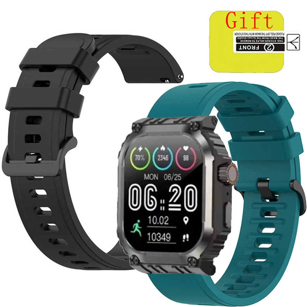 AXON G-Connect สมาร์ทสายนาฬิกาซิลิโคน Band สายรัดข้อมือสําหรับ AXON G-Connect หน้าจอป้องกันฟิล์มสร้อ