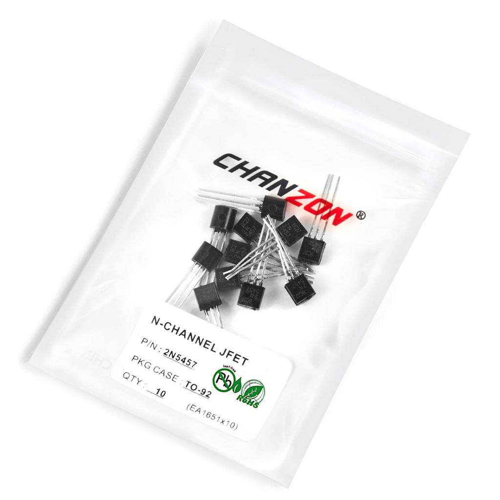 Chanzon 2N5457 TO-92 N-Channel JFET FET ทรานซิสเตอร์ Field-Effect สําหรับการขยายและแอพพลิเคชั่นความถ