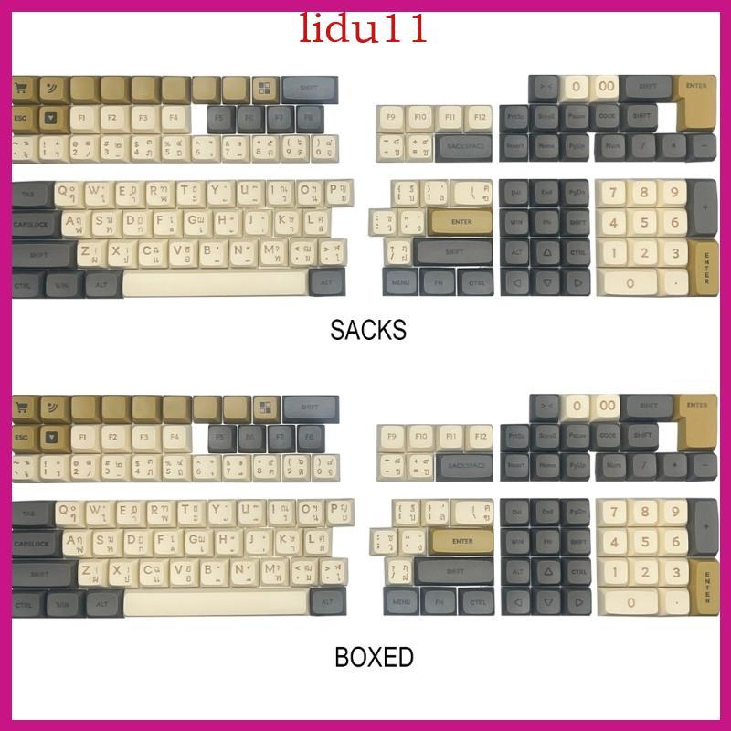 LID PBT ภาษาไทย XDA ความสูง Keycaps สําหรับ 75 87 98 104 108 ผู้ที่ชื่นชอบการคีย์บอร์ด
